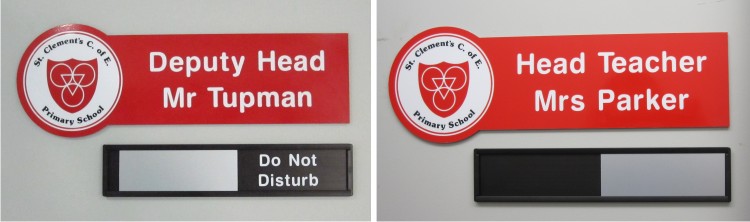 crest acm door signs